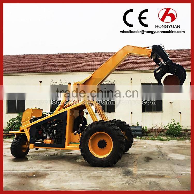 Low price 3 wheels cane grab loader with high dumping/3 wheel cane loader