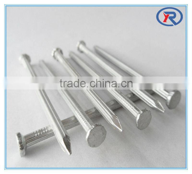 fluted or spiral zinc galvanized concrete nail 45# made in china