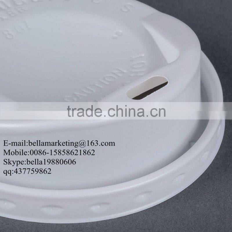 White Dome Sip-Thru Hot Beverage Cup Lid, Disposable Plastic Coffee Cup lids
