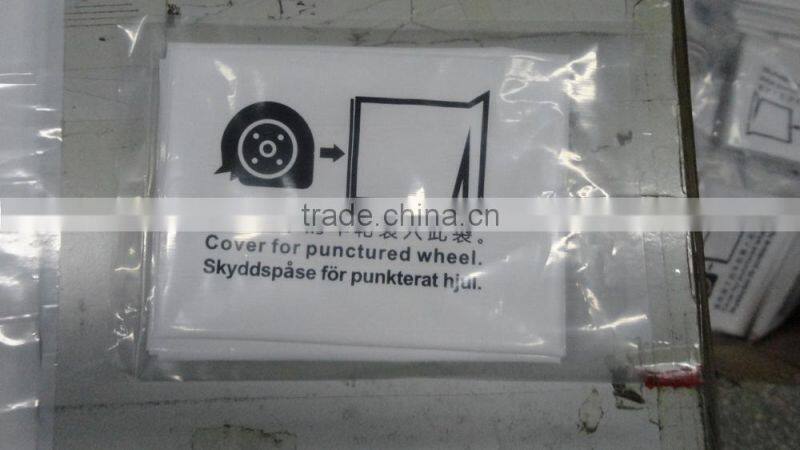 HDPE/ LDPE White plastic flat tyre bag