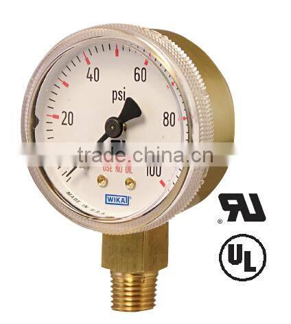 Bourdon Tube Pressure Gauge, Type 111.11 Compressed Gas Regulator Gauge