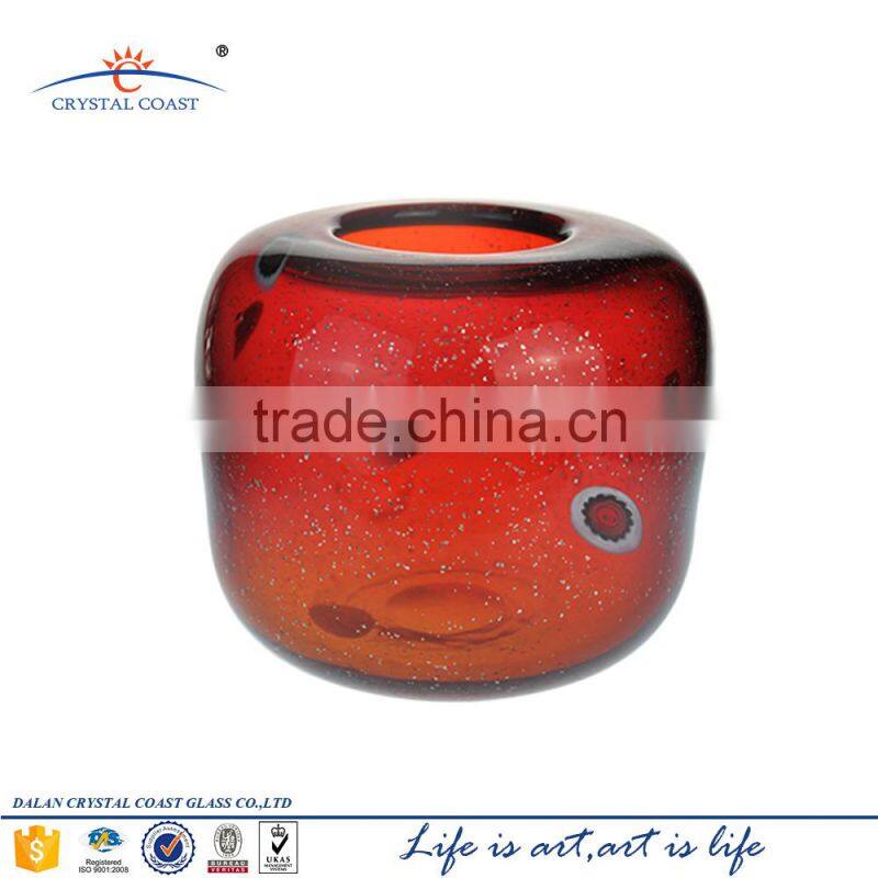 china home decor wholesale square glass vase glass craft