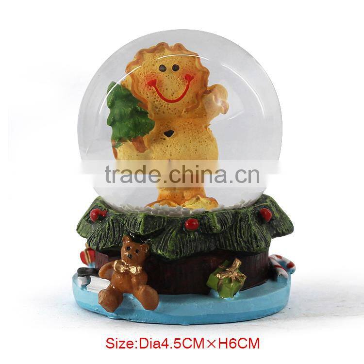 2015 New arrival resin 3d snow globe