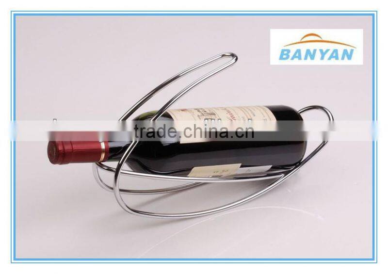 wine rack stainless steel, metal single wine bottle holder