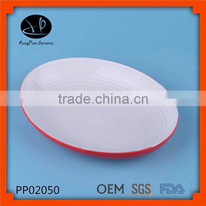 ine stoneware dinner plate ceramic shinning dark blue color elegant plate