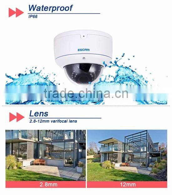 Escam HD3500V 3.0 Megapixel 2.8-12 mm lens Vandal proof Waterproof IP CCTV Camera Varifocal IP Camera