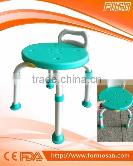 DELUXE PORTABLE FOLDING Bath safety shower chair with backrest and EVA padded seat hot sale in Japan