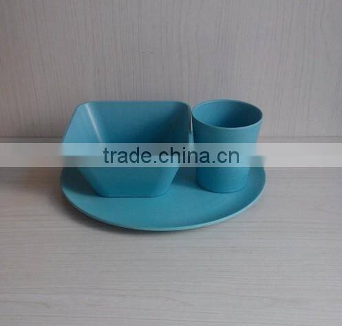 BSCI Audit Biodegradable Eco Bamboo Fiber Dinnerware Set(BC-CS1030)