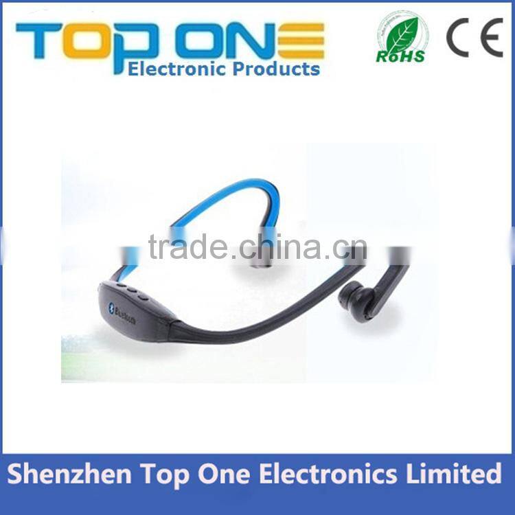 Cheapest S9 bluetooth 3.0 wireless Neckband sport stereo bluetooth headset with mp3 player