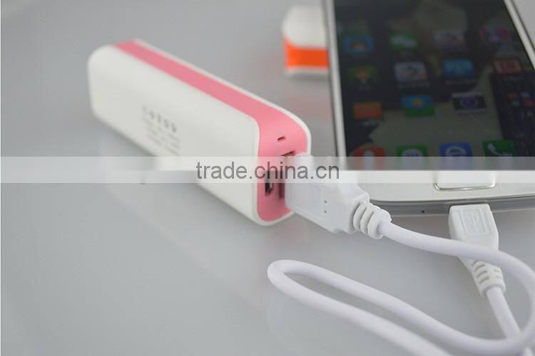 Power bank 2600mah, mobile power supply, portable usb travel battery charger