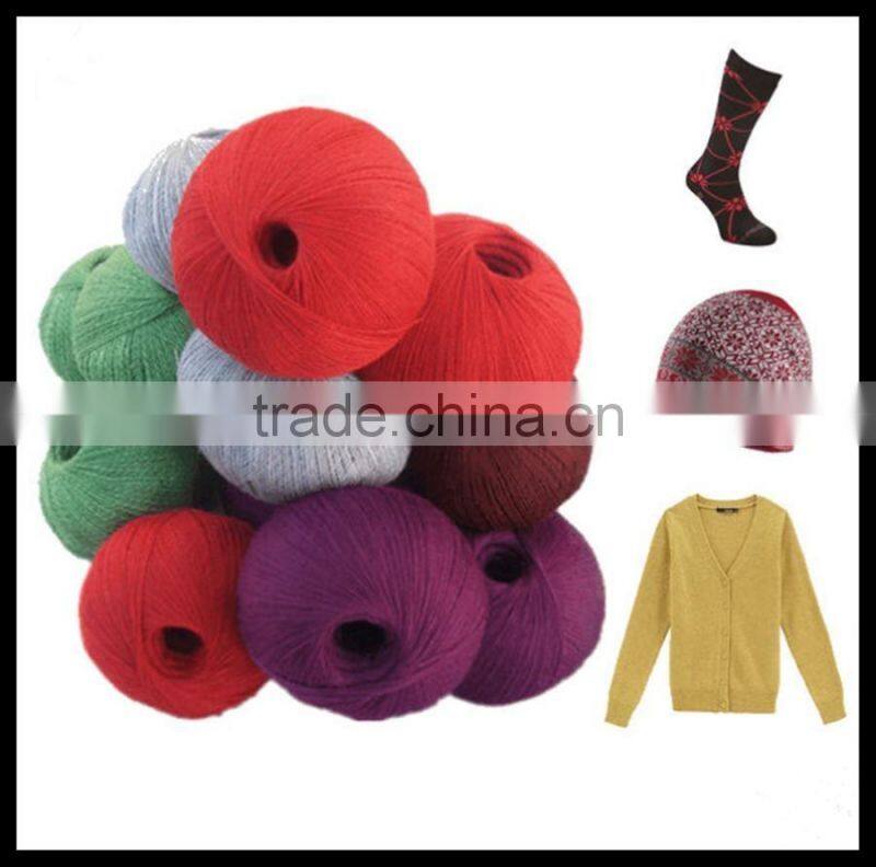 High tenacity dyed 100% anti-pilling bulk acrylic woolen yarn for knitting 1.5nm/1