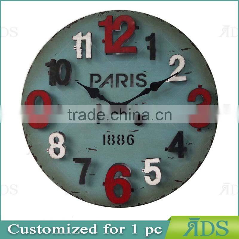 wooden wall clock/antique digital clock