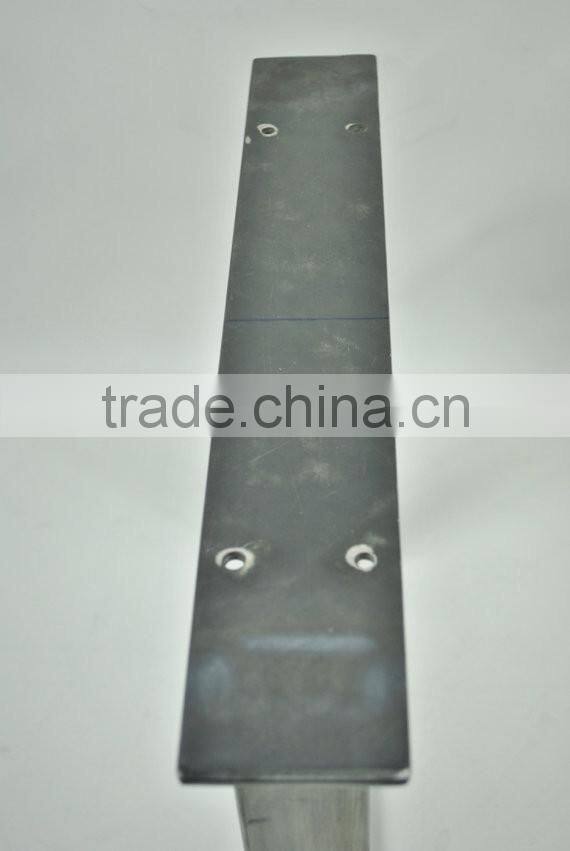 Black powder coated trapezoid metal industrial table feet,furniture metal leg