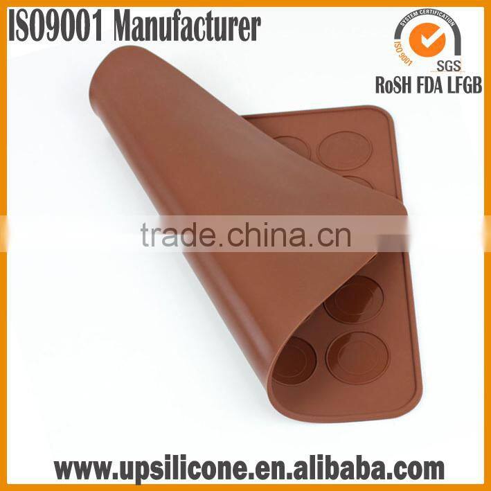 wholesales profession food grade macaron shaped silicone macaron mat