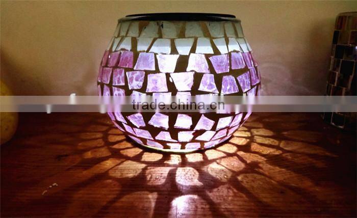 table centerpiece big mosaic glass votive holders / vases
