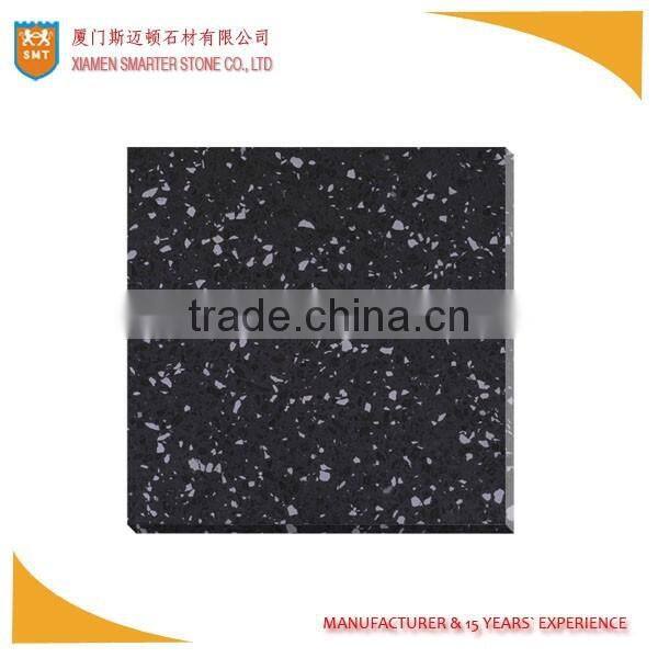 Brown Artificial Quartz Stone with Black Spot