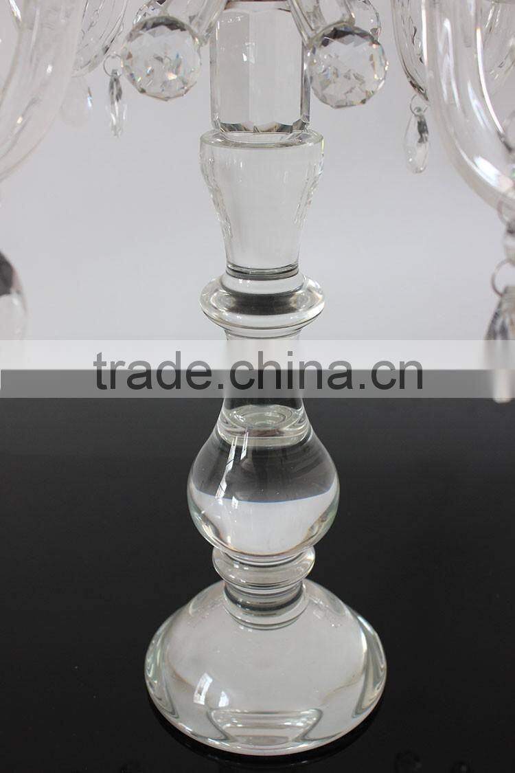 Jingyage modern crystal candelabra for wedding centerpiece