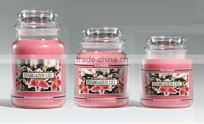 300ml 10oz 11oz glass candle jar wax jar with mushroom lid