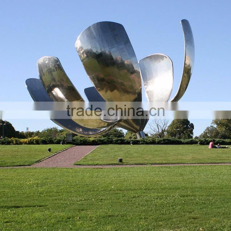 outdoor garden modern stainless steel sculpture for recoleta