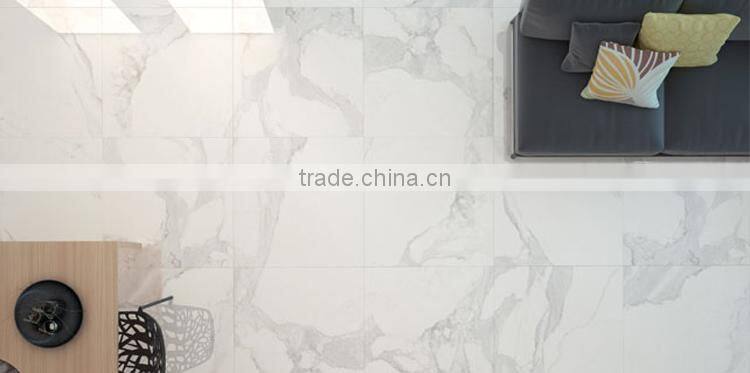 New model polished natural stone white marble tile for floor