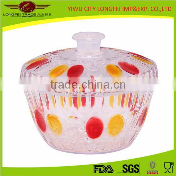 Decorative Transparent Candy Storage Box With Cover