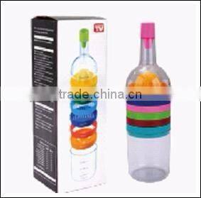 Plastic Multi-functional Bottle Shape 8-IN-1 Fruit Cutter Squeezer