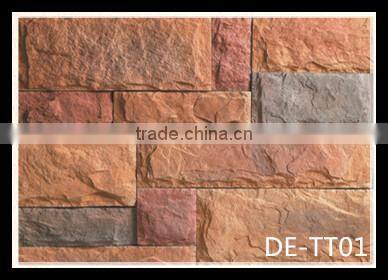 exterior textured stone veneer stone panel, cultured stone for wall cladding, artificial stone veneer tiles