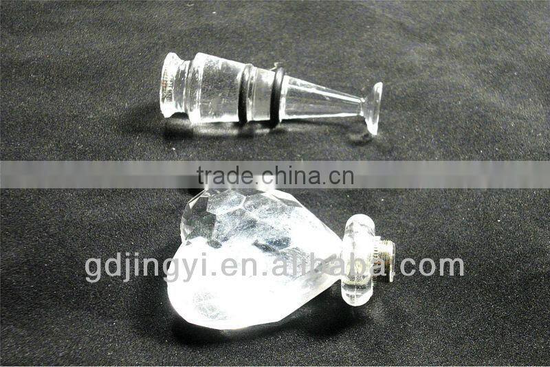 2014 acrylic heart shaped wine stopper with LED