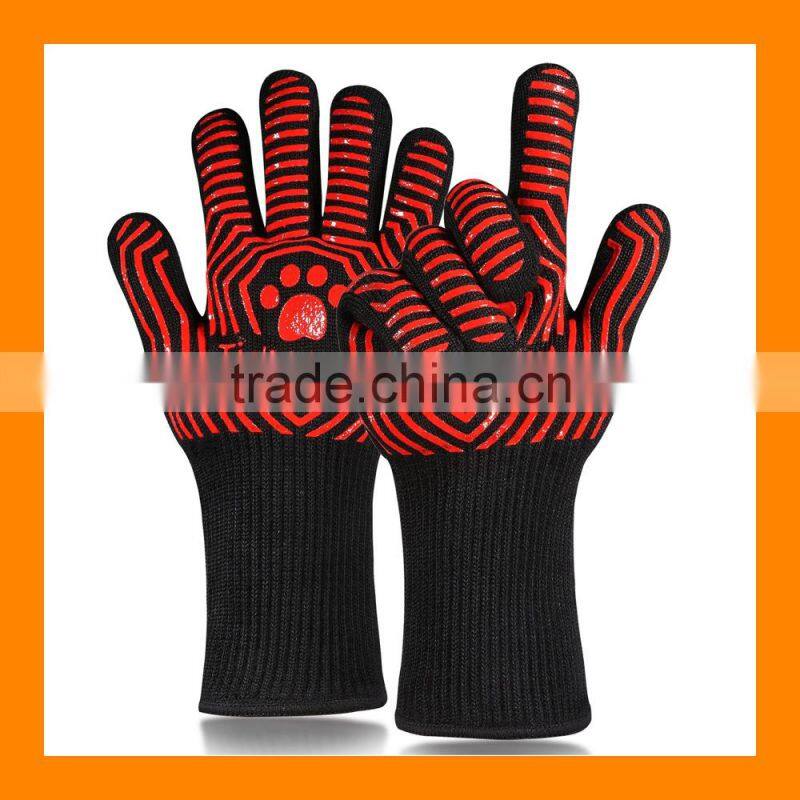 932F Heat Resistant Oven Mitts Kitchen Heatproof BBQ Cooking Grilling Welding Baking Protective Gloves