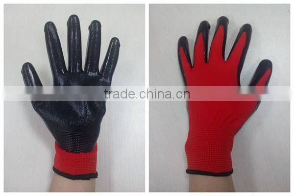 DDSAFETY 2017 China Wholesale Safety Gloves Nitrile Gloves Working Gloves
