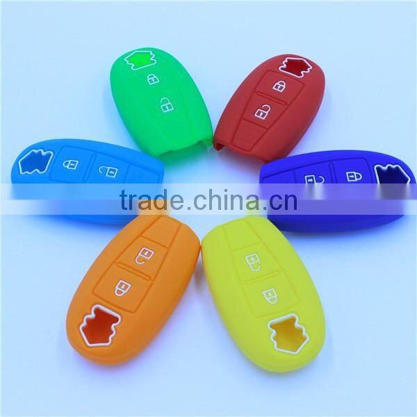 Silicone Remote Cover fit for SUZUKI Swift SX4 S-CROSS Kizashi Smart Remote Key Case