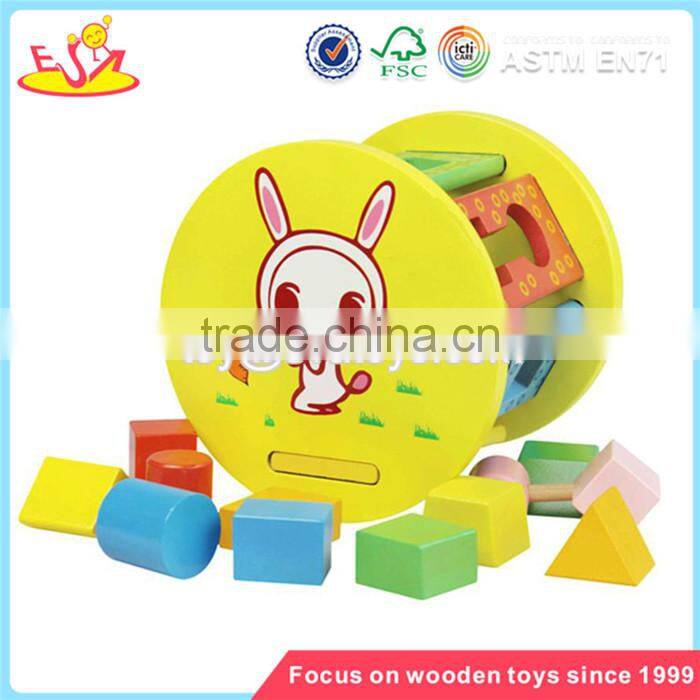 Wholesale funny wooden blocks puzzle cube interesting wooden blocks puzzle cube toy W12D001