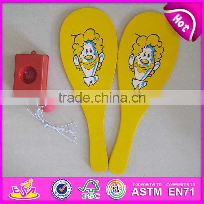 2015 New design Wooden Beach Racket Set,Good quality Wooden Beach Racket,Beach Rackets set logo printed beach racket toy W01A103