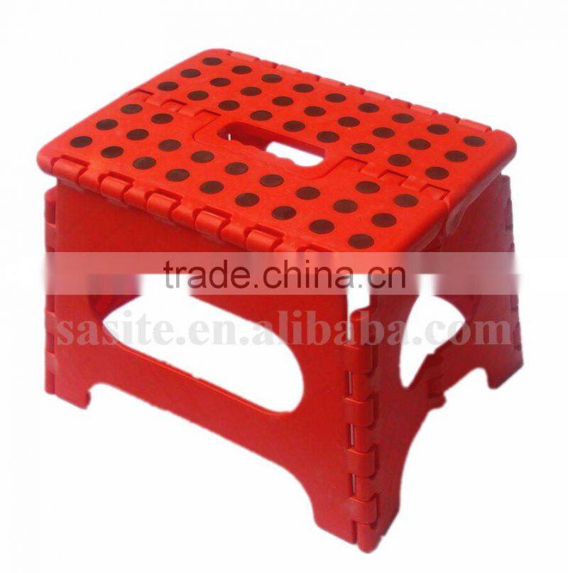 39CM Plastic Folding Step Stool, Portable Small Folding Chair, Outdoor Camping Foldable Stool