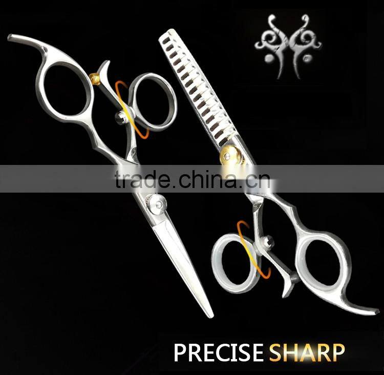 Zhangjiagang barber scissor With Jewelled Click Adjust Tension Screw