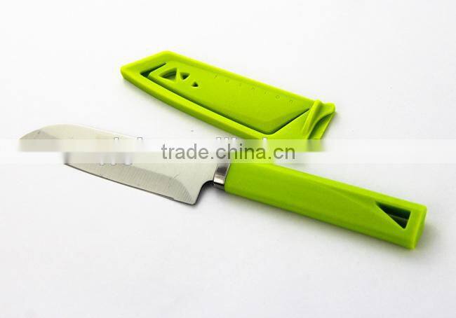 Cheap Custom Professional traveling pocket knife,fruit knife with cover D-084A