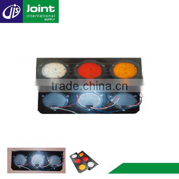 Tractor Round Led Three Color Iron Tail Rear Light Bar With Waterproof