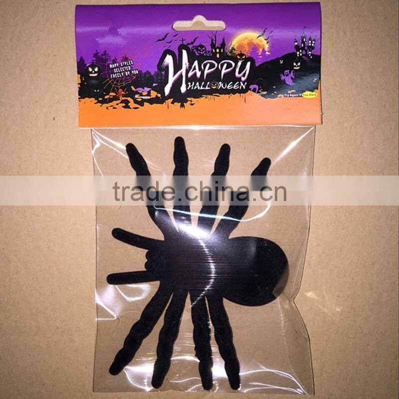 Realistic Design Black Plastic Insect Toy Halloween Big Spider