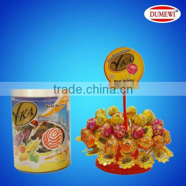 23g Mixed-color Ball Fruity Jelly Pop Lollipop Stick Candy