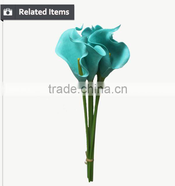 Real touch artificial flower for christmas ornament rose flower