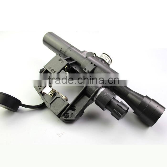 Military Standard Riflescope with SVD 4X24-1 Red Illuminated Reticle Rifle Scope