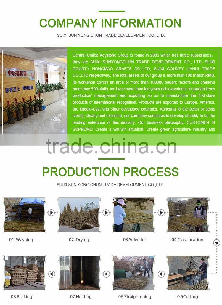 factory sale natural cheap customized plastic coated artificial bamboo fence