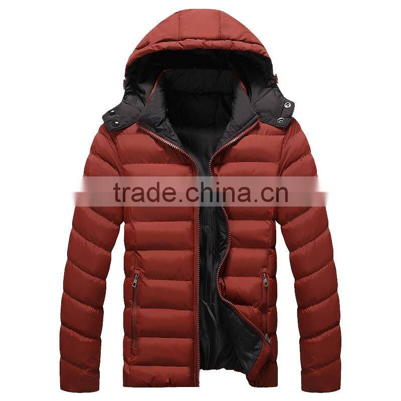 Wholesale 2016 Winter Cotton-padded Black Yellow Sports Down Jackets For Winters Men