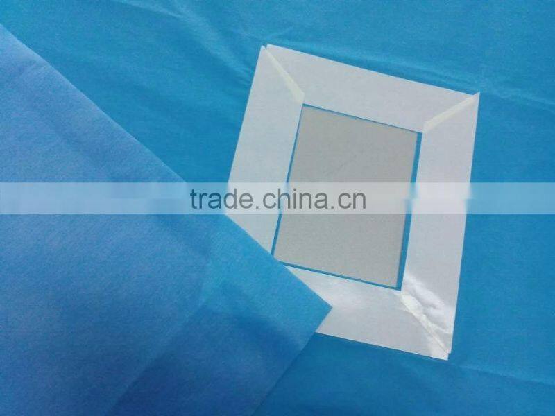 SMS Nonwoven Fenestrated With Adhesive Drape