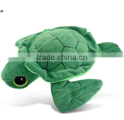 Whosale green color stuffed turtle plush animlas tortoise sea animal turtle toy