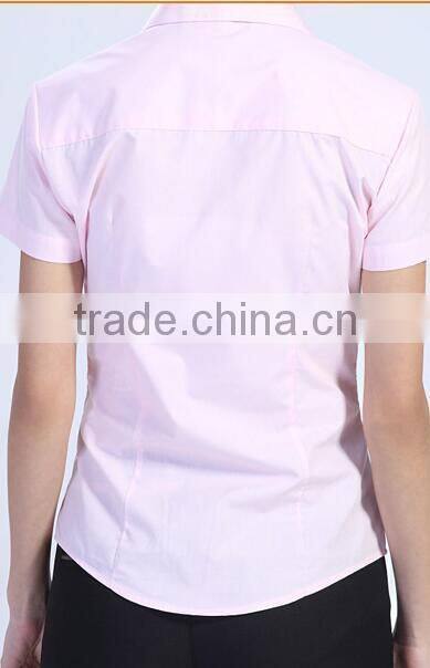 Women Dress Shirt Office Uniform Ladies Shirt short sleeve shirts