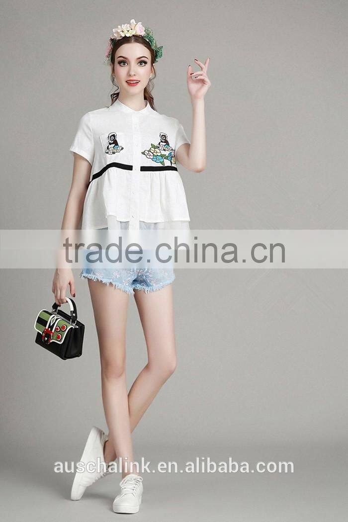 summer latest washed jeans model for sexy girls wholesale price