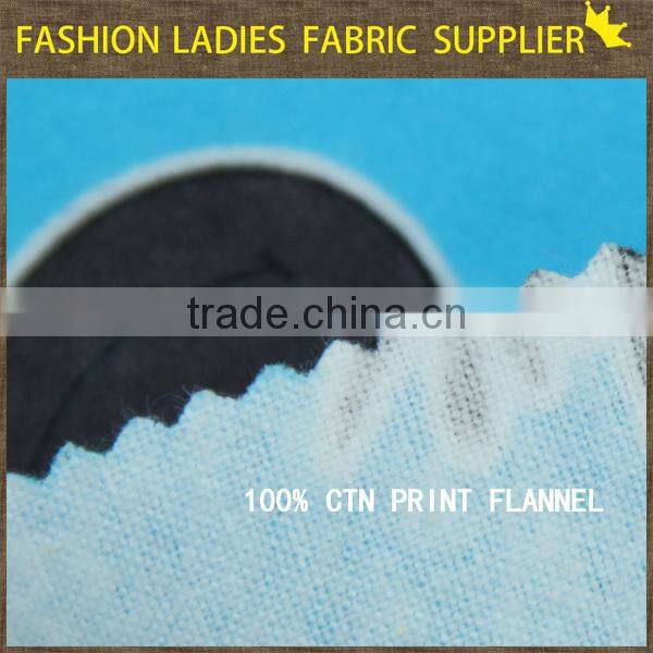 shaoxing textile 100%cotton 20x10/40x42 print fabric cotton fabric flannel shirt flannel blanket