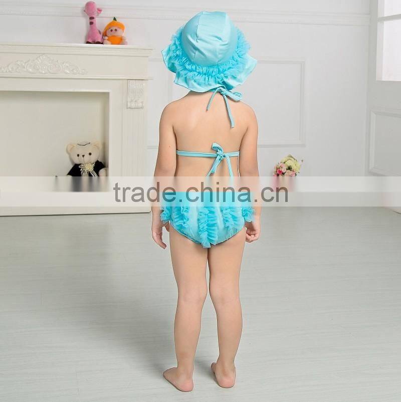 2017 Baby summer beach clothing set baby bikini kids swimwear fashion swimming wear for children