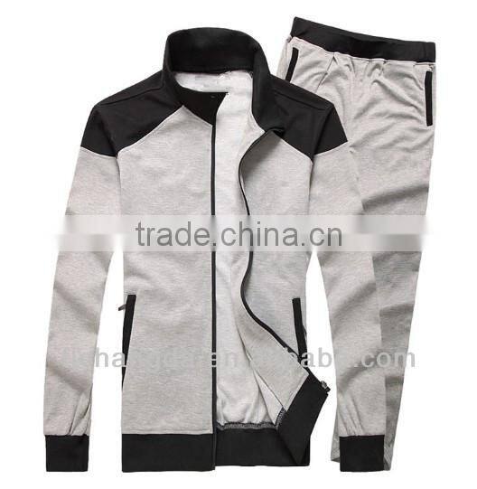 100% polyester terry hooded jogging suit